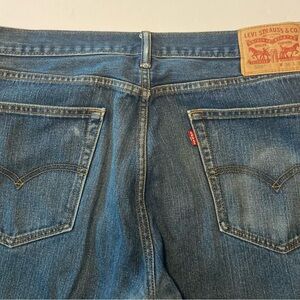 Levi's 505 Mens SZ 36W 32LBlue regular fit Jeans with Faded Denim Look